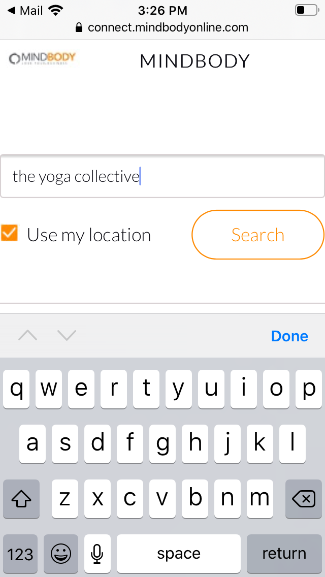 mindbody app sync The Yoga Collective